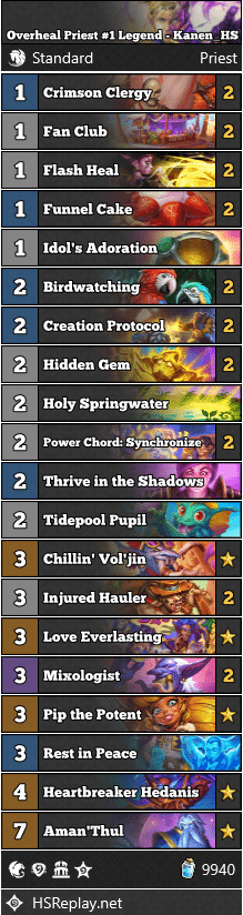 Overheal Priest #1 Legend - Kanen_HS