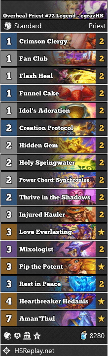 Overheal Priest #72 Legend - egrazHS