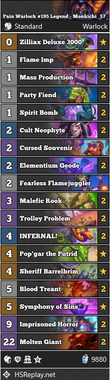 Pain Warlock #195 Legend - Monkichi_57