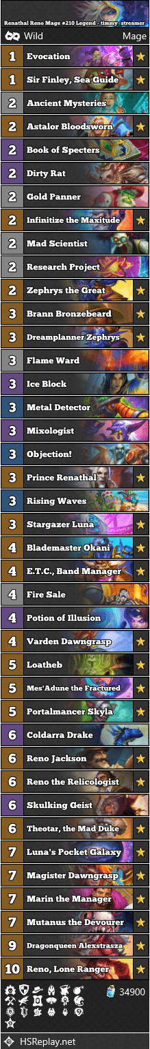 Renathal Reno Mage #210 Legend - timmy_streamer