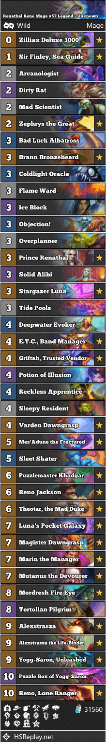 Renathal Reno Mage #57 Legend - Unknown