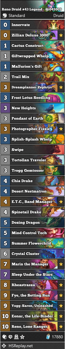 Reno Druid #43 Legend - Qi041009