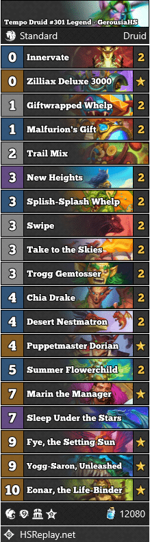 Tempo Druid #301 Legend - GerousiaHS