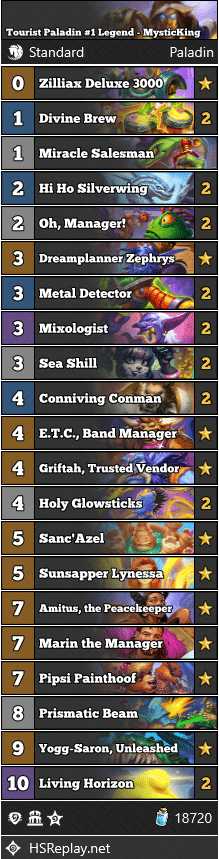 Tourist Paladin #1 Legend - MysticKing