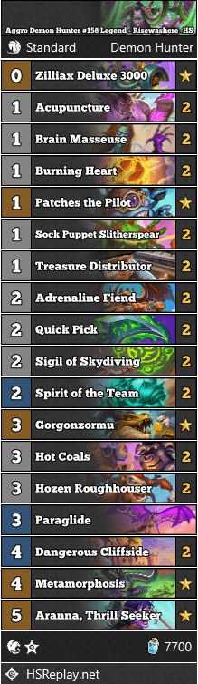 Aggro Demon Hunter #158 Legend - Risewashere_HS