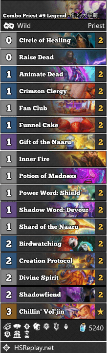 Combo Priest #9 Legend - 狗狗大联萌