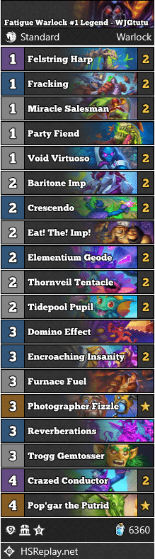 Fatigue Warlock #1 Legend - WJGtutu