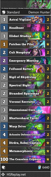 (Pre-Release Brawliseum) 6-1 Starship Crewmate Demon Hunter- HomiWasTaken