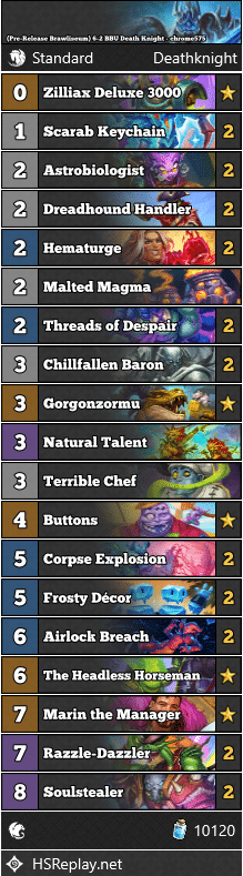 (Pre-Release Brawliseum) 6-2 BBU Death Knight - chrome575