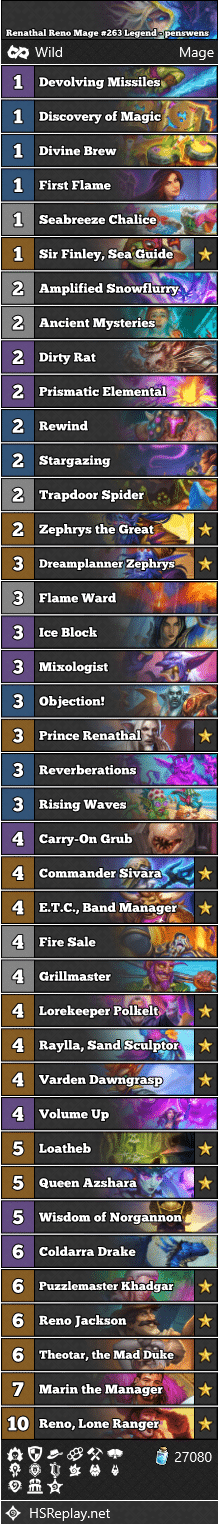 Renathal Reno Mage #263 Legend - penswens