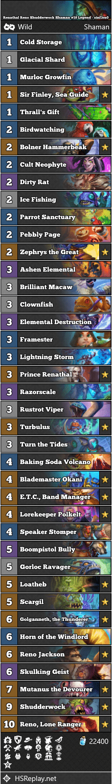 Renathal Reno Shudderwock Shaman #18 Legend - sinf3rn0