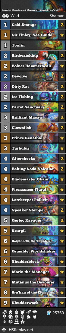 Renathal Shudderwock Shaman #17 Legend - sinf3rn0