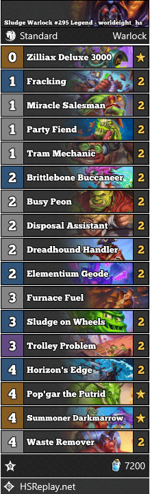 Sludge Warlock #295 Legend - worldeight_hs