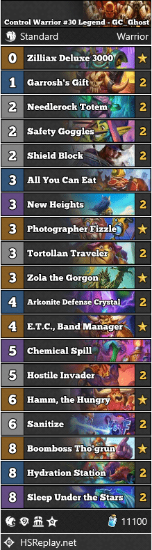 Control Warrior #30 Legend - GC_Ghost