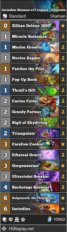 Incindius Shaman #17 Legend - Unknown