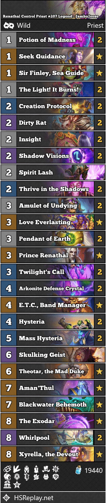 Renathal Control Priest #207 Legend - JambaJooze_