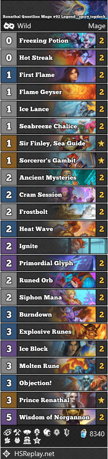 Renathal Questline Mage #92 Legend - spicy topdeck