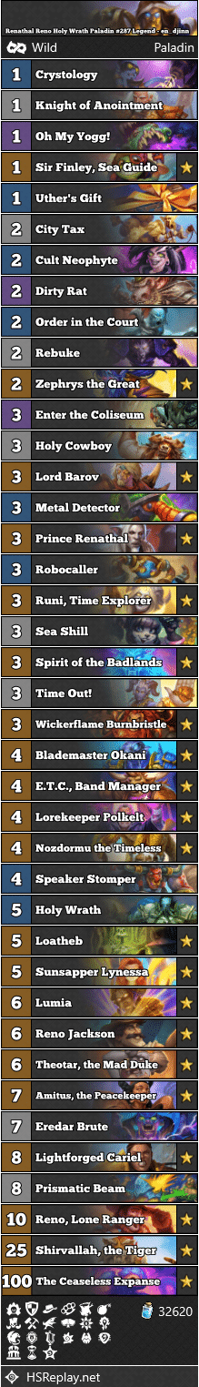 Renathal Reno Holy Wrath Paladin #287 Legend - en_djinn