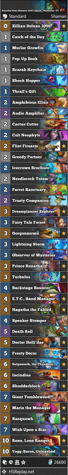 Renathal Reno Shaman #295 Legend - Nautlocke_VT