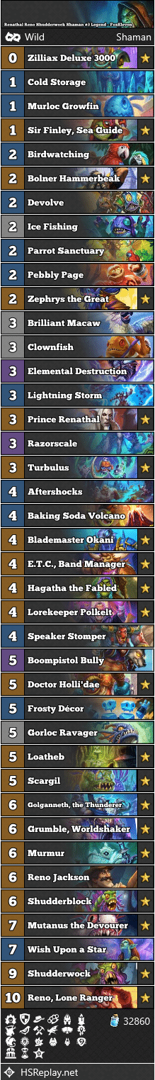 Renathal Reno Shudderwock Shaman #3 Legend - FoxEleven