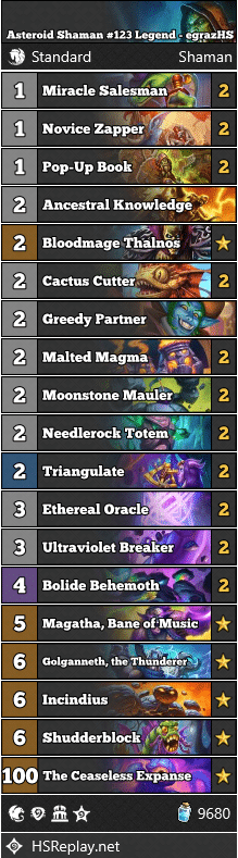 Asteroid Shaman #123 Legend - egrazHS