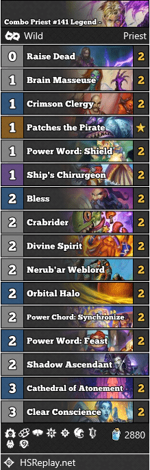 Combo Priest #141 Legend - senastenahs