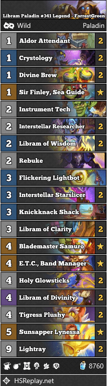 Libram Paladin #341 Legend - ForrestGreen