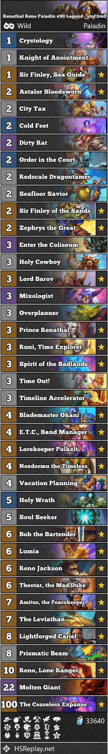 Renathal Reno Paladin #90 Legend - sinf3rn0