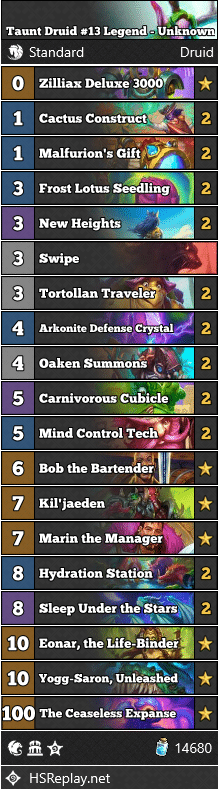 Taunt Druid #13 Legend - Unknown