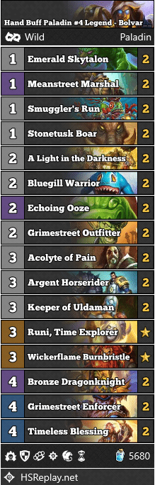 Hand Buff Paladin #4 Legend - Bolvar__