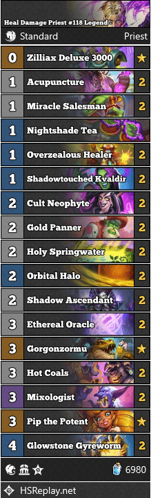 Heal Damage Priest #118 Legend - Aklain_Hs