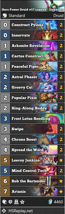 Hero Power Druid #57 Legend - Unknown