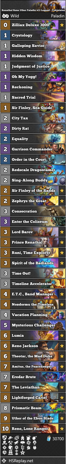 Renathal Reno Uther Paladin #11 Legend - Tokiniaina