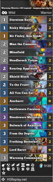 Warsong Warrior #94 Legend - magmaragerdecks