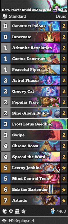 Hero Power Druid #62 Legend - refko16