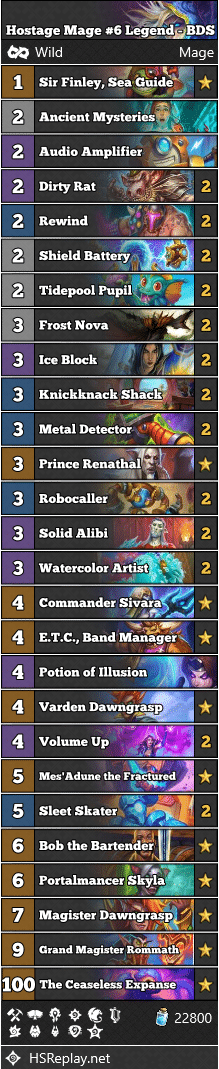 Hostage Mage #6 Legend - BDS