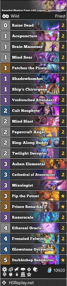 Renathal Shadow Priest #441 Legend - Herensugewild