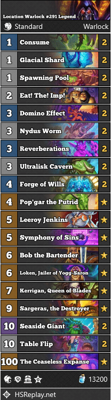 Location Warlock #291 Legend - SipsofiraHS