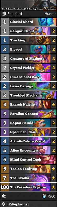 (Pre-Release Brawliseum) 6-0 Starship Hunter - Feral_havoc