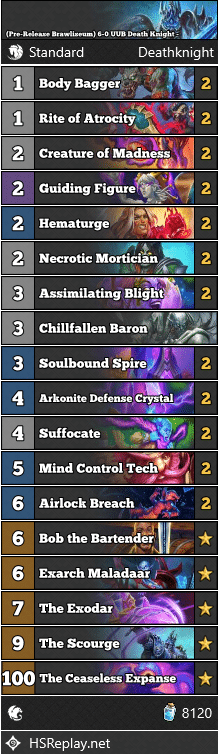 (Pre-Release Brawliseum) 6-0 UUB Death Knight - JHGonner