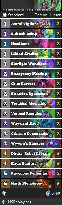 (Pre-Release Brawliseum) 6-1 Aggro Demon Hunter - JiminatorHS