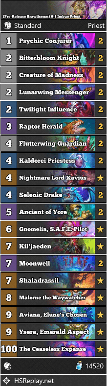 (Pre-Release Brawliseum) 6-1 Imbue Priest - Lynneesays