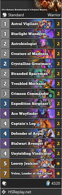 (Pre-Release Brawliseum) 6-2 Draenei Warrior - INF_Magog