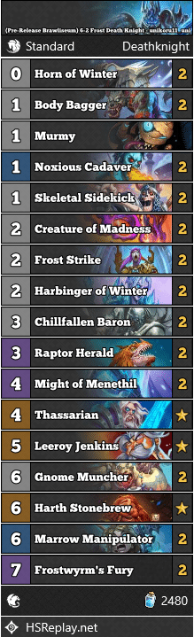 (Pre-Release Brawliseum) 6-2 Frost Death Knight - unikoru11_uni