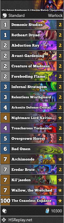 (Pre-Release Brawliseum) 6-2 Starship Warlock - JiminatorHS