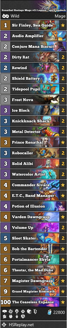 Renathal Hostage Mage #51 Legend - spicy topdeck