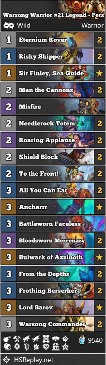 Warsong Warrior #21 Legend - Pers