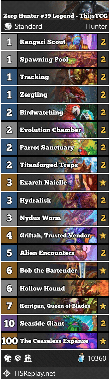 Zerg Hunter #39 Legend - ThijsTCG