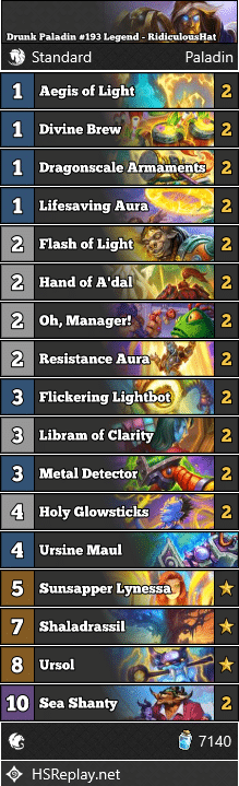 Drunk Paladin #193 Legend - RidiculousHat