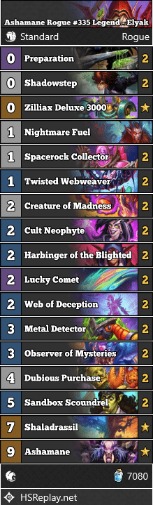 Ashamane Rogue #335 Legend - Elyak